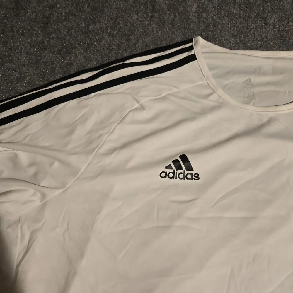 Adidas Deutscher Football Jesery Mens 2XL White Pullover Short Sleeve Climalite